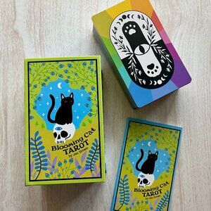 NEW NIB Cute Cat Tarot Deck, AUTHENTIC Blooming Cat Pastel Tarot Deck, 90 Cards